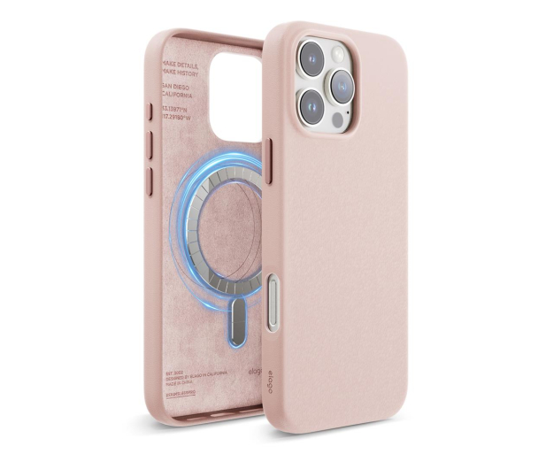 Elago Magnetic Leather do iPhone 16 Pro Max Lovely Pink ES16MSLE69PRO-LPK - 1278744 - zdjęcie